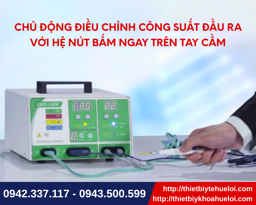 Thiết kế tối ưu công năng của dao mổ điện thú y cao cấp hai kênh đơn cực và lưỡng cực
