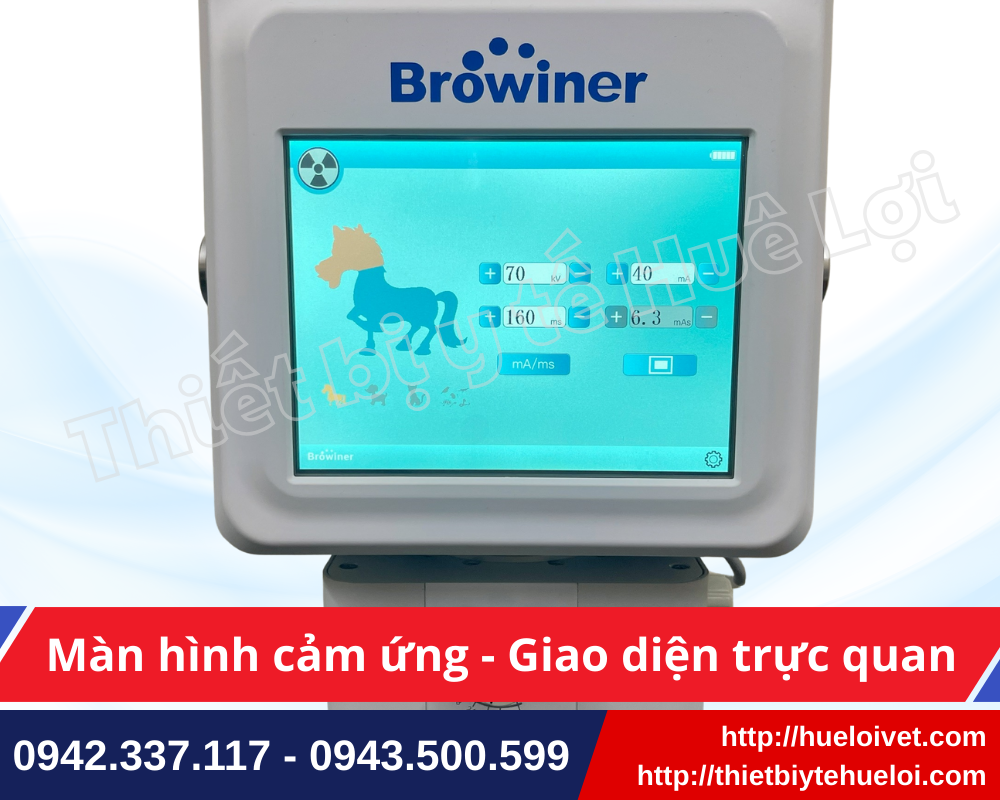 Máy X quang chẩn đoán thú y Beatle-06P1 (Vet-S)  sở hữu màn hình cảm ứng tiện lợi và phần mềm tối ưu công năng.