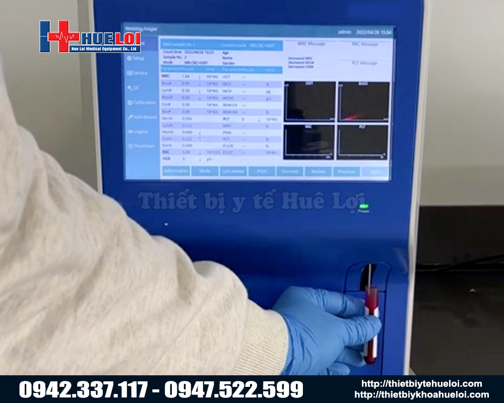 máy xét nghiệm huyết học 5 thành phần bạch cầu cho thú y