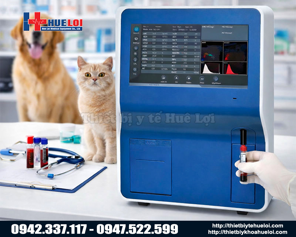 máy xét nghiệm máu 5 thành phần bạch cầu thú y